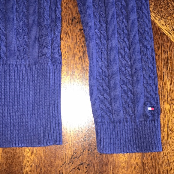 Tommy Hilfiger Jenny Cable-Knit V-Neck Sweater M - Picture 5 of 6